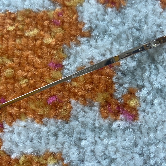 Gold Metal Aviator Eyeglasses - Picture 3 of 7